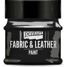 Pentart farba na kožu a textil 50 ml čierna