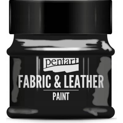 Pentart farba na kožu a textil 50 ml čierna