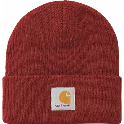 Carhartt Čepice WIP Short Watch Hat červená tmavě červená