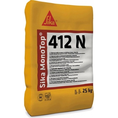 Sika MonoTop-412 N, 25 kg - opravná malta, triedy R4 Balenie/hmotnosť: 25 kg