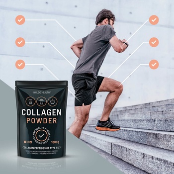 Woldohealth 100% Hovězí Kolagen 1 kg