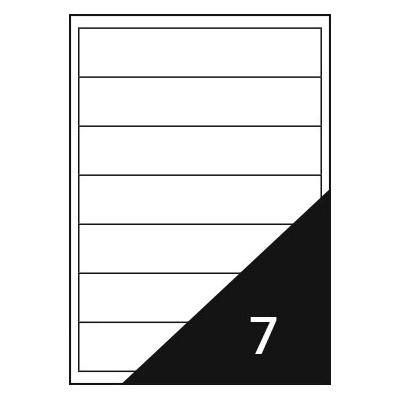 Fortuna Етикет FORTUNA 192x38 mm универсален 700 етикета/кутия 100 листа/кутия 01.02065 (01.02065)
