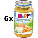 Príkrmy a výživy HiPP Zelenina s ryžou a teľacím mäsom 6 x 220 g