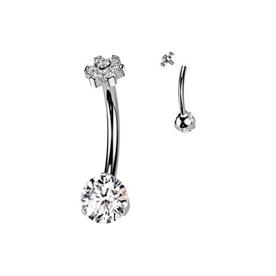 Šperky4U piercing do pupíku titan TIT1369