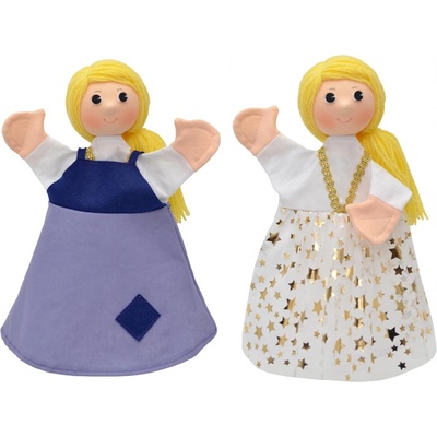 Moravská ústředna Brno Кукла за театър 2 в 1 Moravska ustredna Brno - Пепеляшка, 30 cm (22847B)