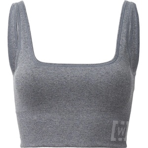 Wolford Shaping Athleisure Crop Top Bra - Grey