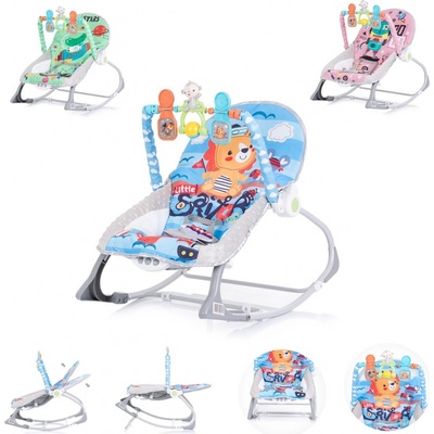 Chipolino ležadlo vibrujúce 2v1 Baby Spa modrá