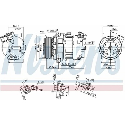 Kompresor, klimatizace NISSENS 890656