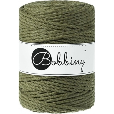 Bobbiny 3PLY Macrame Rope 5 mm 100 m Eucalyptus Green Špagát