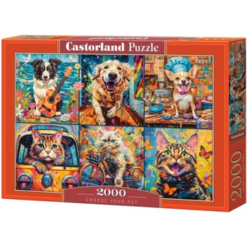 Castorland Пъзел Castorland от 2000 части - Избери любимец (C-200948-2)