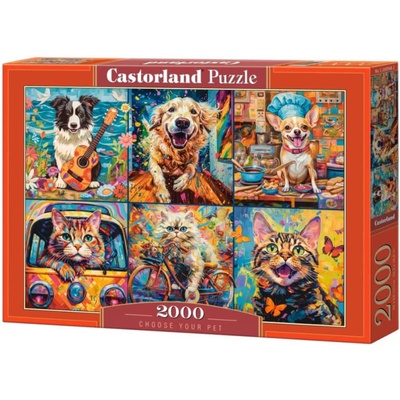 Castorland Пъзел Castorland от 2000 части - Избери любимец (C-200948-2)