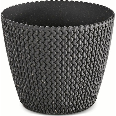 Prosperplast Kvetináč SPLOFY ECO WOOD antracit 25,9 cm