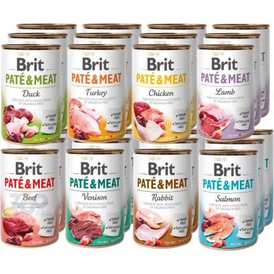 Brit PATE & MEAT Mix 24x400г 8 вкуса