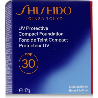 Shiseido Sun Care UV Protective Compact Foundation Vodeodolný kompaktný make-up SPF30 Medium Beige 12 g