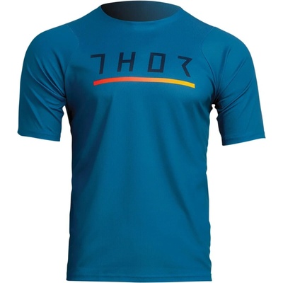 Thor s krátkým rukávem Assist Caliber Černá tyrkysová