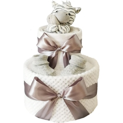 Brumlík plenkový dort dvoupatrový Zebra – Zboží Dáma