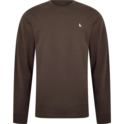 Тениска Jack Wills Sandleford Long Sleeve T-Shirt - Cocoa