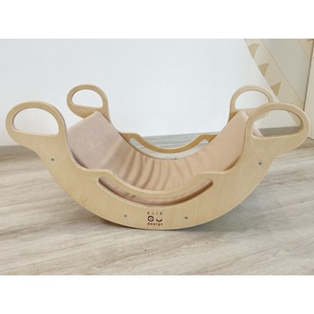 Montessori Potah na houpačku 5in1 s elastanem béžový