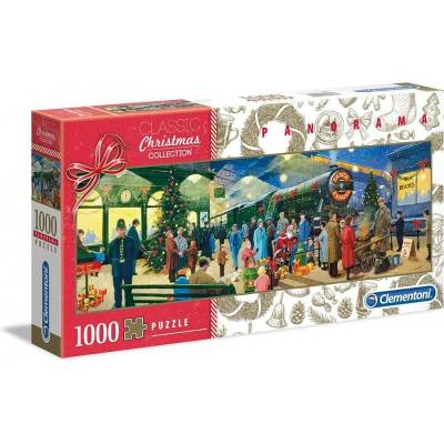CLEMENTONI Panoramatické Vánoční kolekce: Santa 1000 dílků