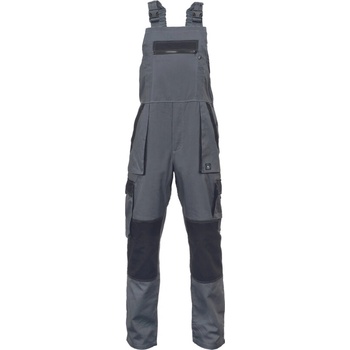 Cerva MAX SUMMER Pracovné nohavice na traky šedá/čierna