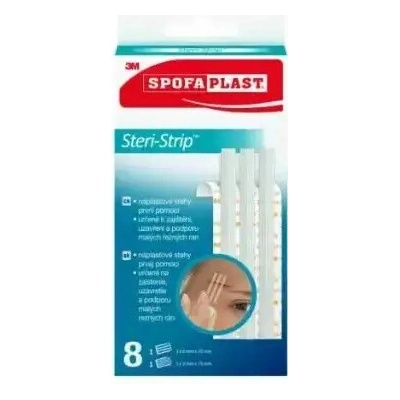 Spofaplast 3M Steri-Strip náplasťové stehy, 2 veľkosti, 8 ks