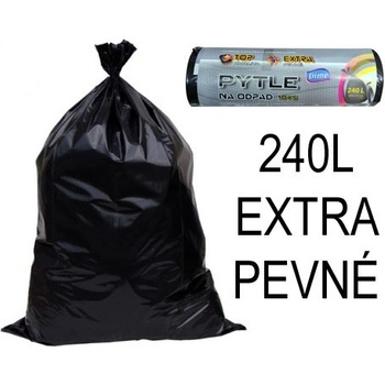 MaxOFFICE Pytel Gastro TYP80 80µm 240l 10ks černý