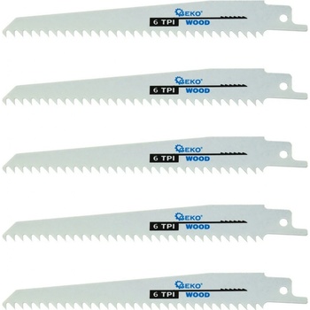 GEKO Pilové listy 5ks 150mm 6TPI