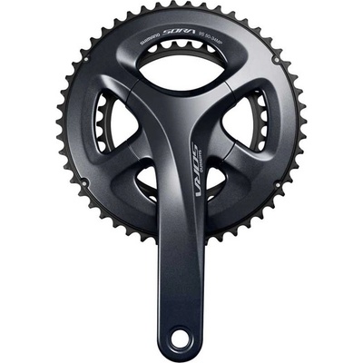 Shimano Sora R3000 50/34T Compact Double Ring 9-Speed Chainset - Black
