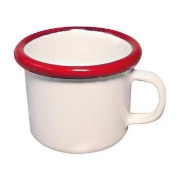 Image 1 of Horecano Емайлирана сосиера 90мл крем/червено retro-(1/05 105+105) (0160230)