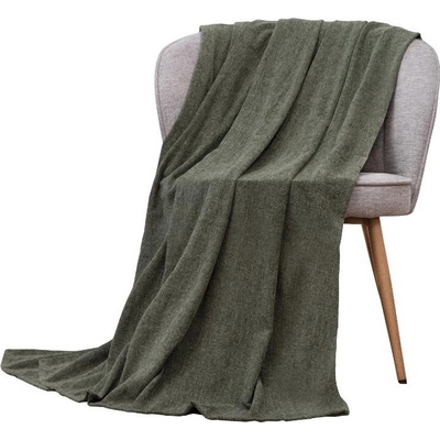 SCANquilt pléd SLIM tmavě zelená střední 150x200