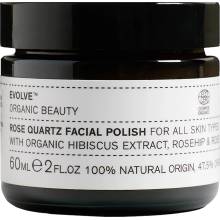 Evolve Organic Beauty Rose Quartz Facial Exfoliačný peeling s organickým šípkovým olejom a ruženínom 60 ml