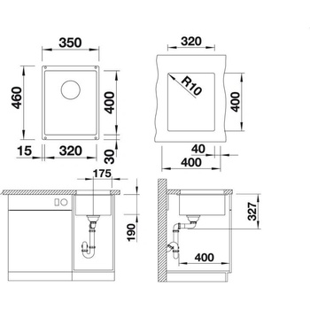 BLANCO SUBLINE 320-U (523408)