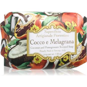 Saponificio Artigianale Fiorentino Coconut and Pomegranate Perfumed Soap естествен твърд сапун 200 гр