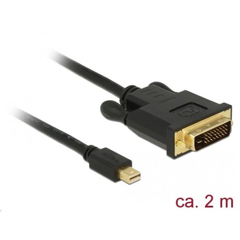 Delock Мини кабел Delock 83989, Displayport 1.1 към DVI, 24 + 1 пинов TT, 2 м, Черен (83989) (83989)