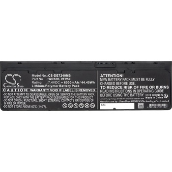 Cameron Sino DELL Latitude E7240 E7250, Latitude 12 7000, 0J31N7, LiPo, 7.4V, 6000 mAh, CAMERON SINO (CS-DE7240NB)