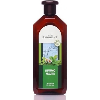 Krauterhof Шампоан за мазна коса с пърхот със седем билки, Krauterhof Shampoo Krauter with Panthenol & Herbs 500ml