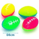 Nobleza LED svietiaca lopta RUGBY pre psa 8 cm