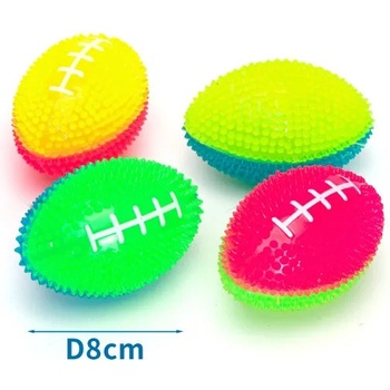 Nobleza LED svietiaca lopta RUGBY pre psa 8 cm