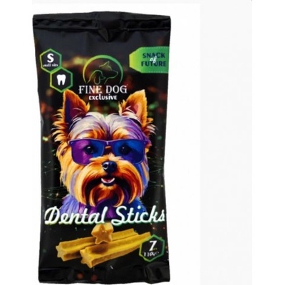 Fine Dog Exclusive Dental S 110gr - Дентални пръчици за израснали кучета от малки породи 7 бр - 270гр