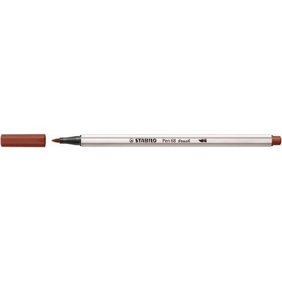 Stabilo Pen 68 brush červeně hnědá