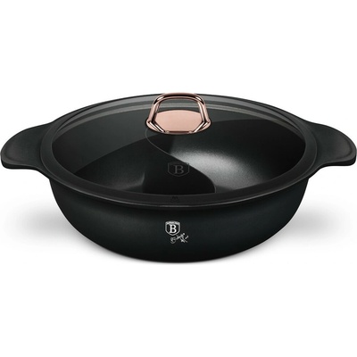 Pro-Tech shop Hrniec hot pot s deliacou priečkou a titánovým povrchom Black Rose 30cm 55773