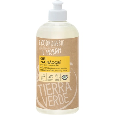 Tierra Verde Gel na nádobí citlivá pokožka 500 ml