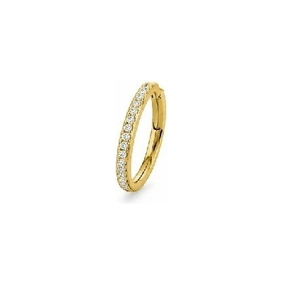 ORNAMENTI Pozlacený piercing do nosu se zirkony gold SA800149