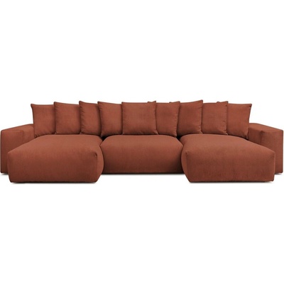 Bobochic Ъглов диван от рипсено кадифе в тухлен цвят Voltaire - Bobochic Paris (WT-DNUU-N----W_1 P1237)