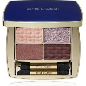 Estée Lauder Pure Color The Essential Eyeshadow Quad палитра сенки за очи с апликатор цвят Power Brunch 4 гр