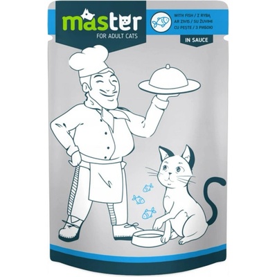 Master adult cat s rybou v omáčke 80 g