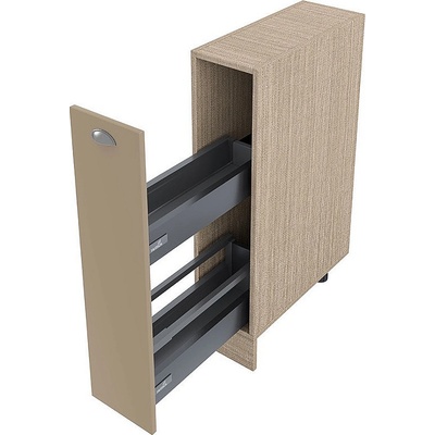 ИРИМ Долен кухненски шкаф бутилиера Сити МФ-Капучино мат-11-58 20 см