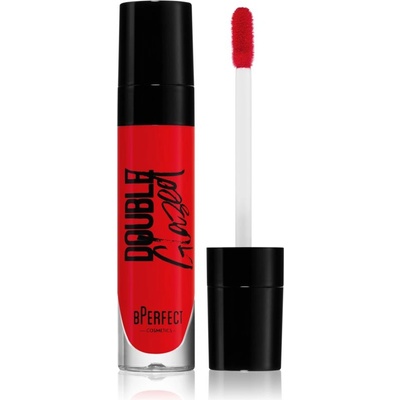 BPerfect Cosmetics Double Glazed блясък за устни цвят Red Velvet 7ml