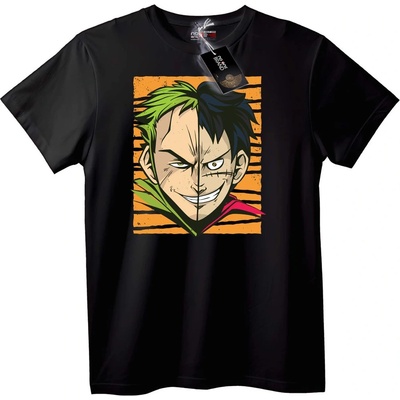 NOONEBRAND Тениска One Piece разделено лице - 6XL, Black