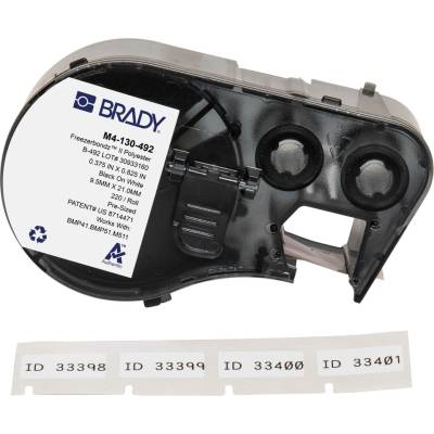 Brady M4-130-492 / 170779, 20.96 mm, Polyester, черно копиране / бял фон (170779)